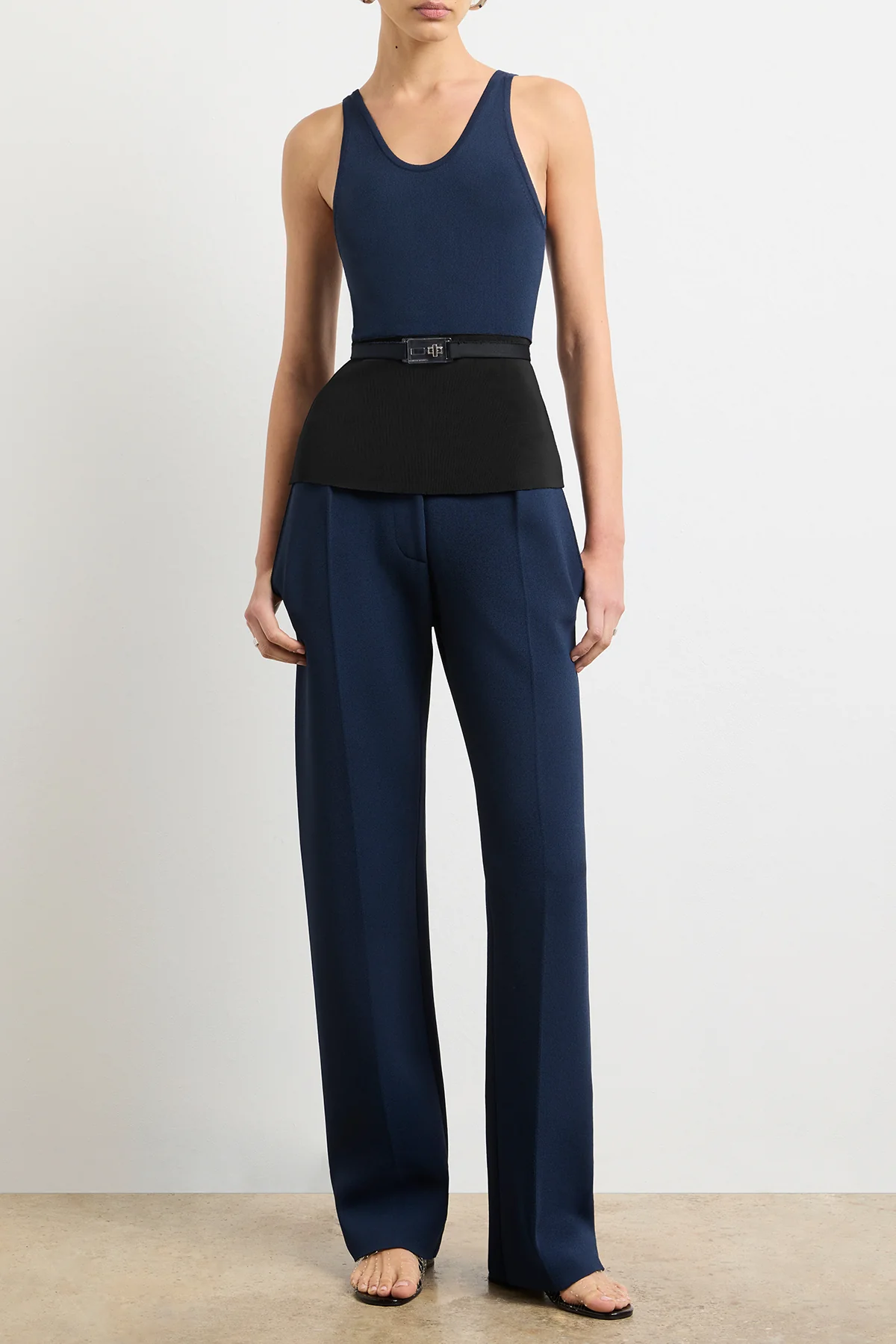 The Julia Tank in Navy and Black - Image 3