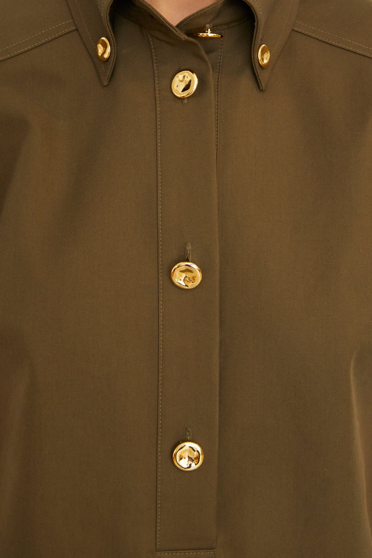 The Noelle Mini Dress in Olive - Image 5
