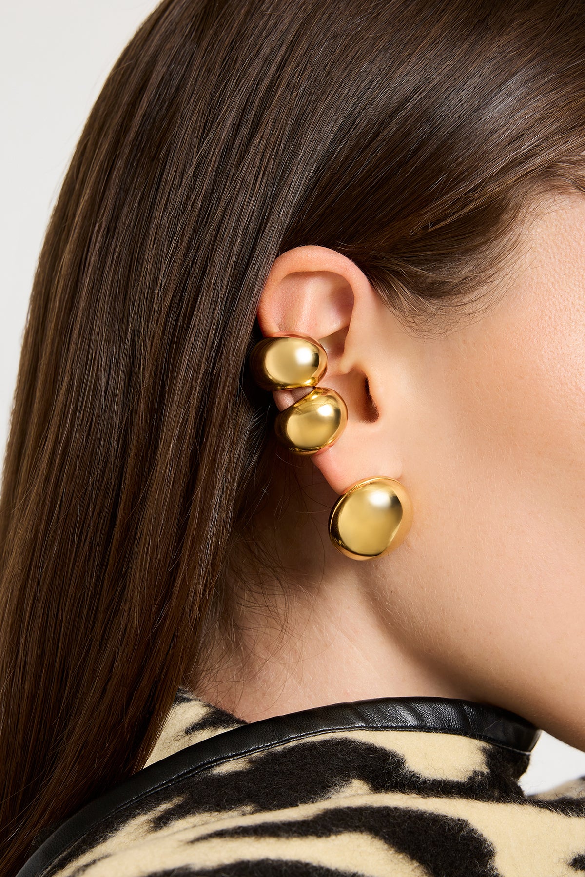 The Nova Dot Cluster Earring Set in Gold - Image 4