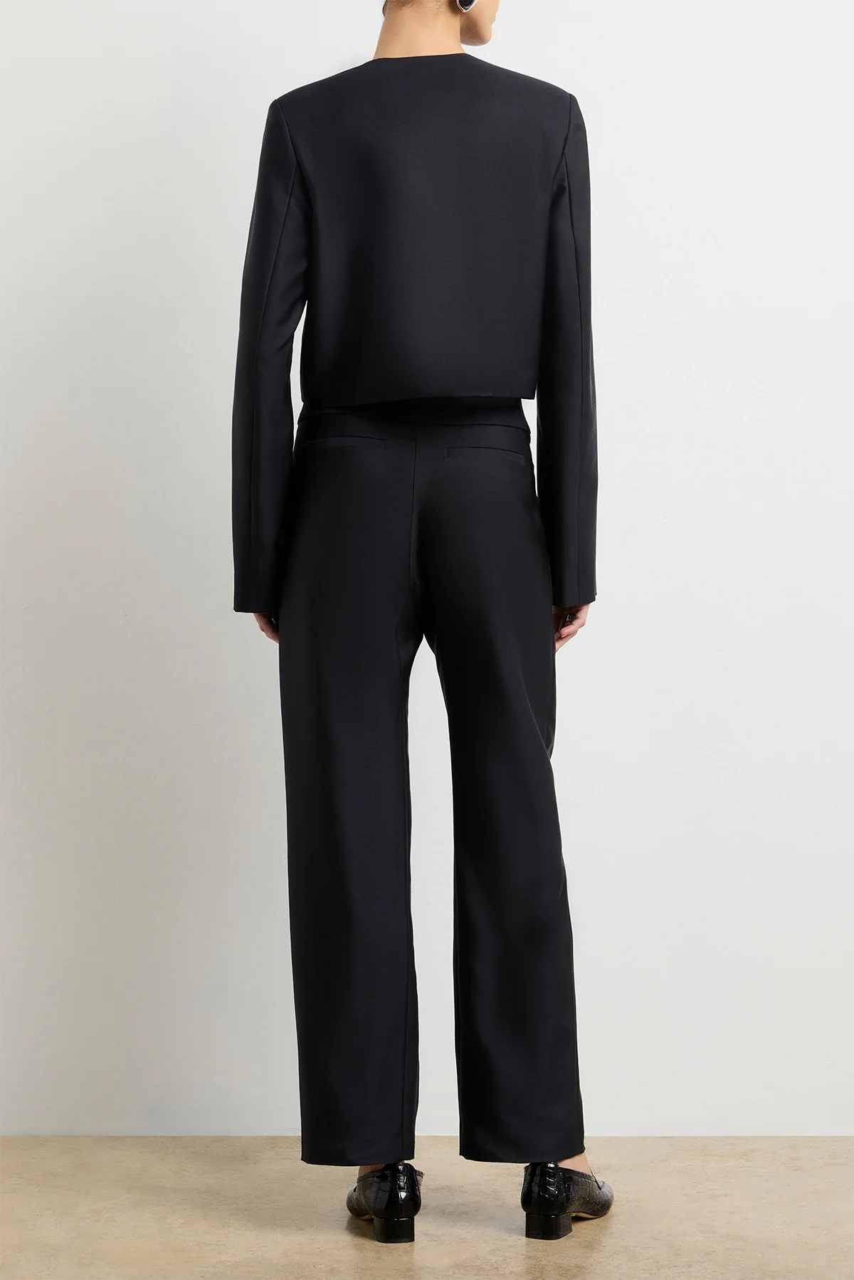 The Phoenix Trouser in Black Silk Mikado - Image 4