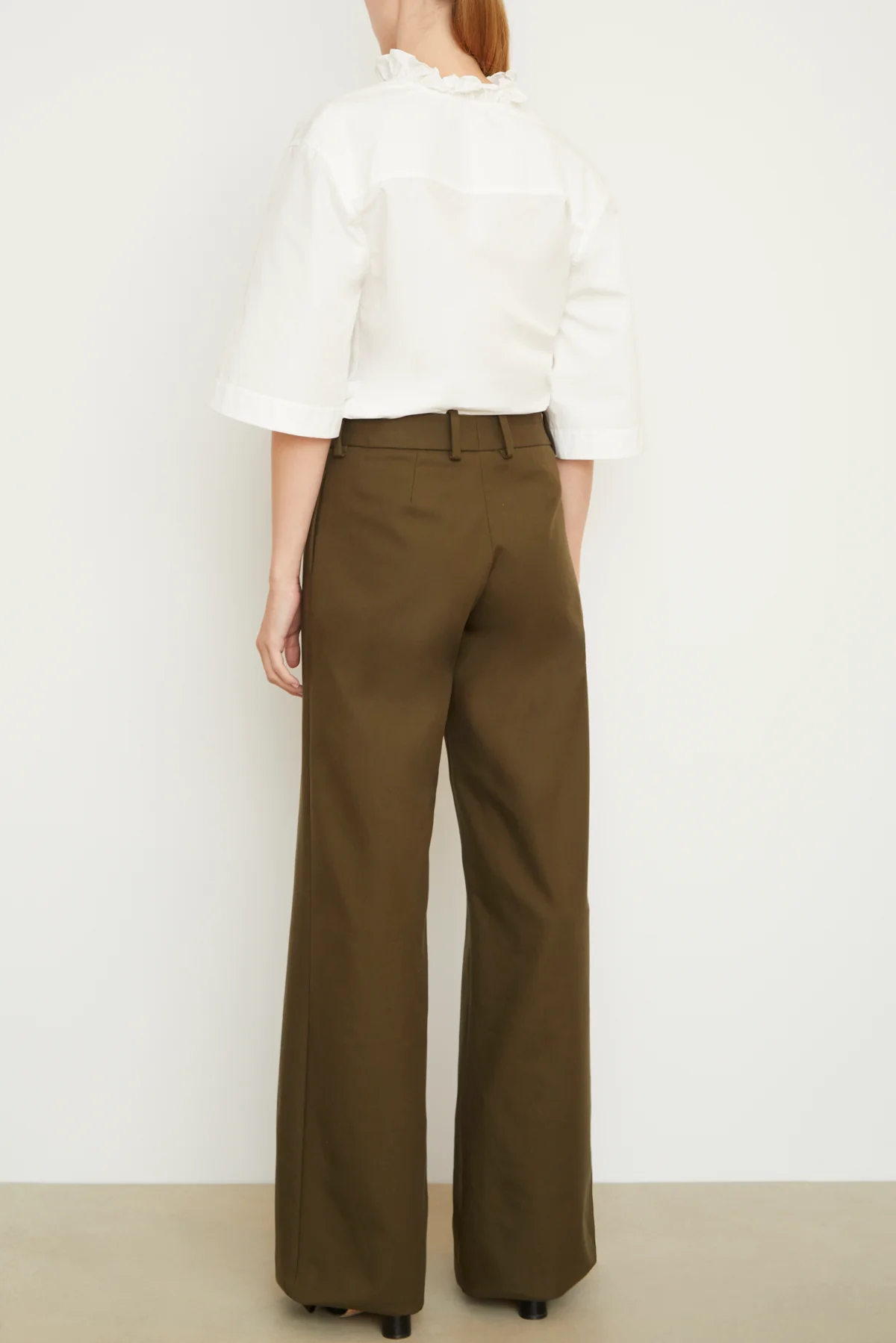The Tenley Trouser in Olive - Image 3