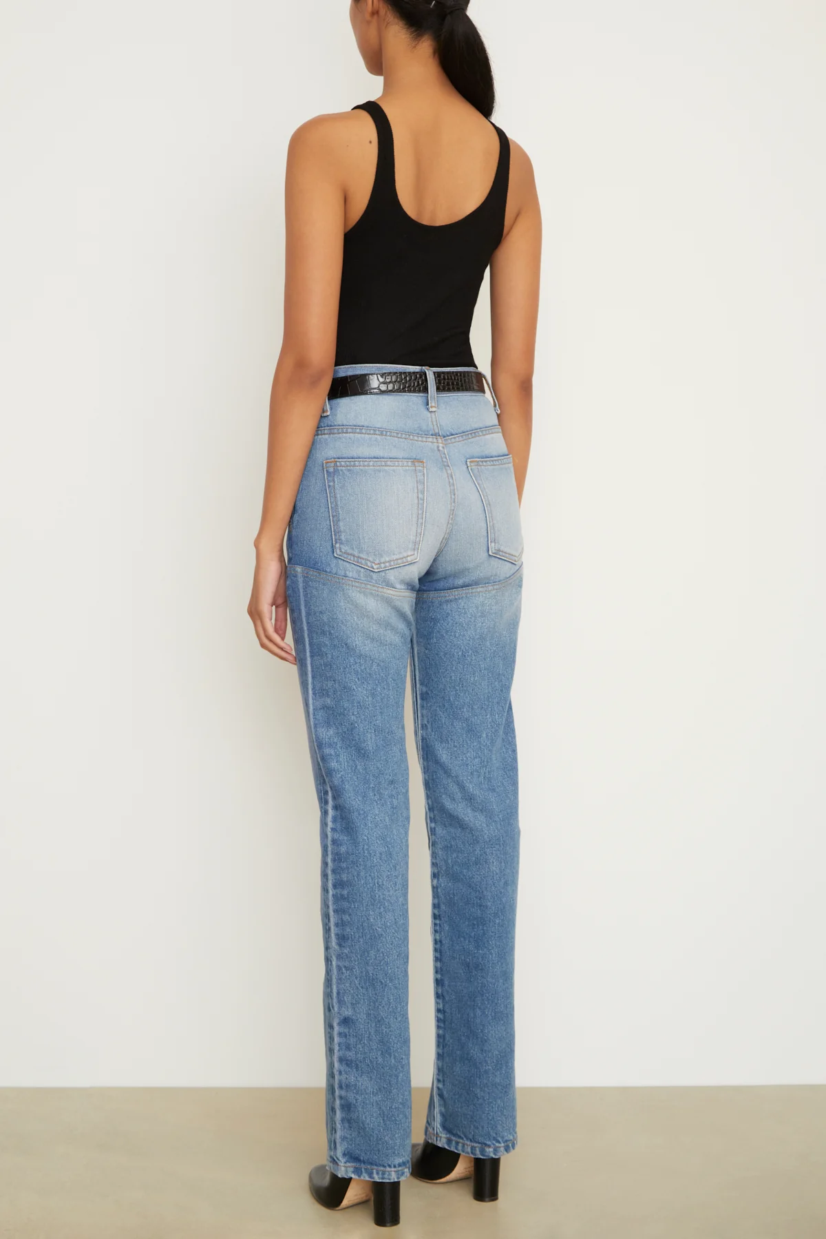 The Wyatt Two Toned Denim in Indigo and Vintage Blue - Image 5